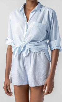Lilla P - Relaxed Lon Sleeve Button Down Top