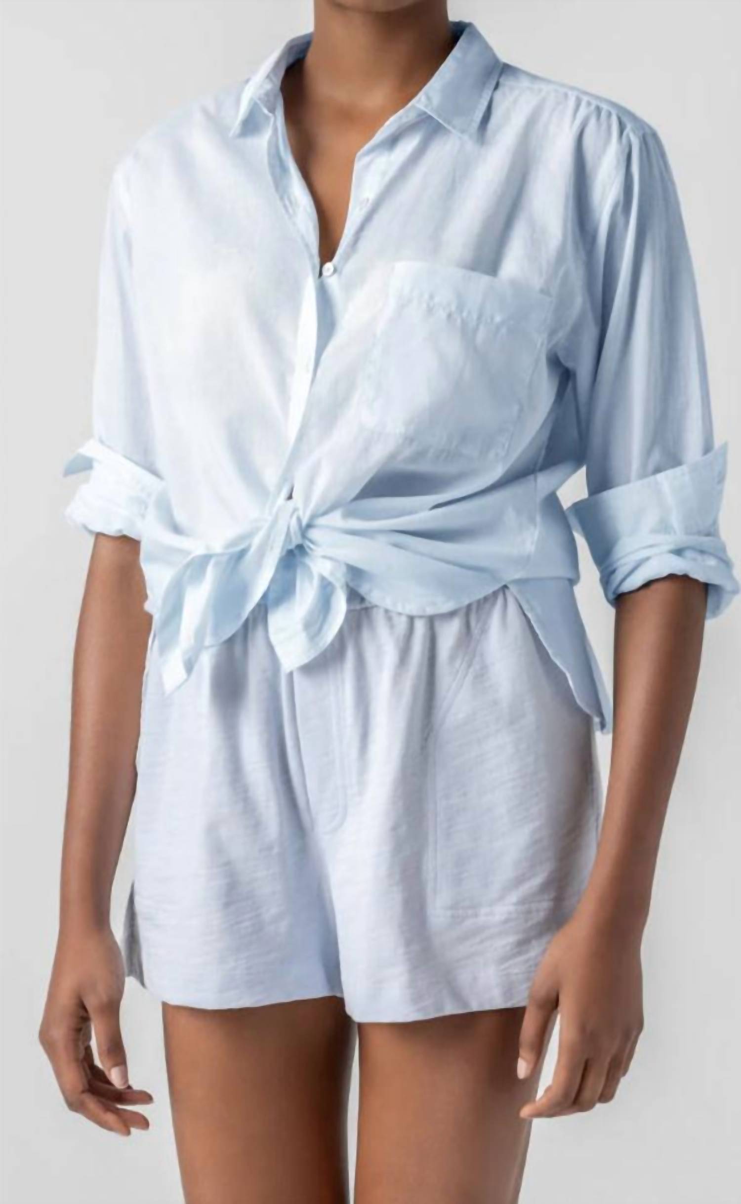Lilla P - Relaxed Lon Sleeve Button Down Top