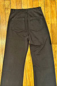 hello nite Mid Rise Flare Pants in jet black - women's pants - alternate view