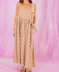Entro - Layered Polka Dot Midi Dress