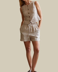 Crescent - Donnie Contrast Stitch Shorts