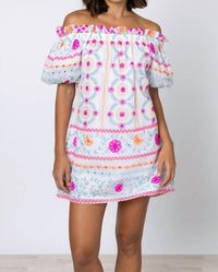 Juliet Dunn - Off-shoulder Mini Dress