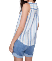 Charlie B - Side Button Linen Top