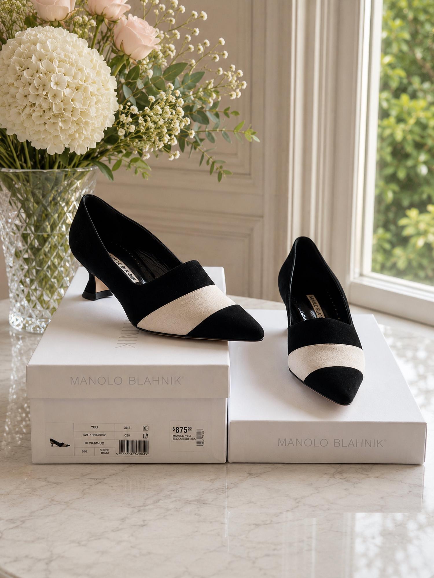 Manolo Blahnik - Women's Yeli Suede Pumps