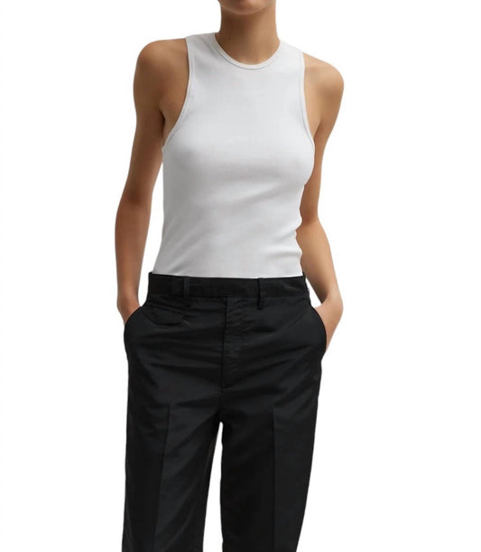 Tibi - RIBBED T-SHIRT TANK TOP