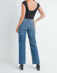 Just Black Denim - Slim Palazzo Scissor Cut Jeans