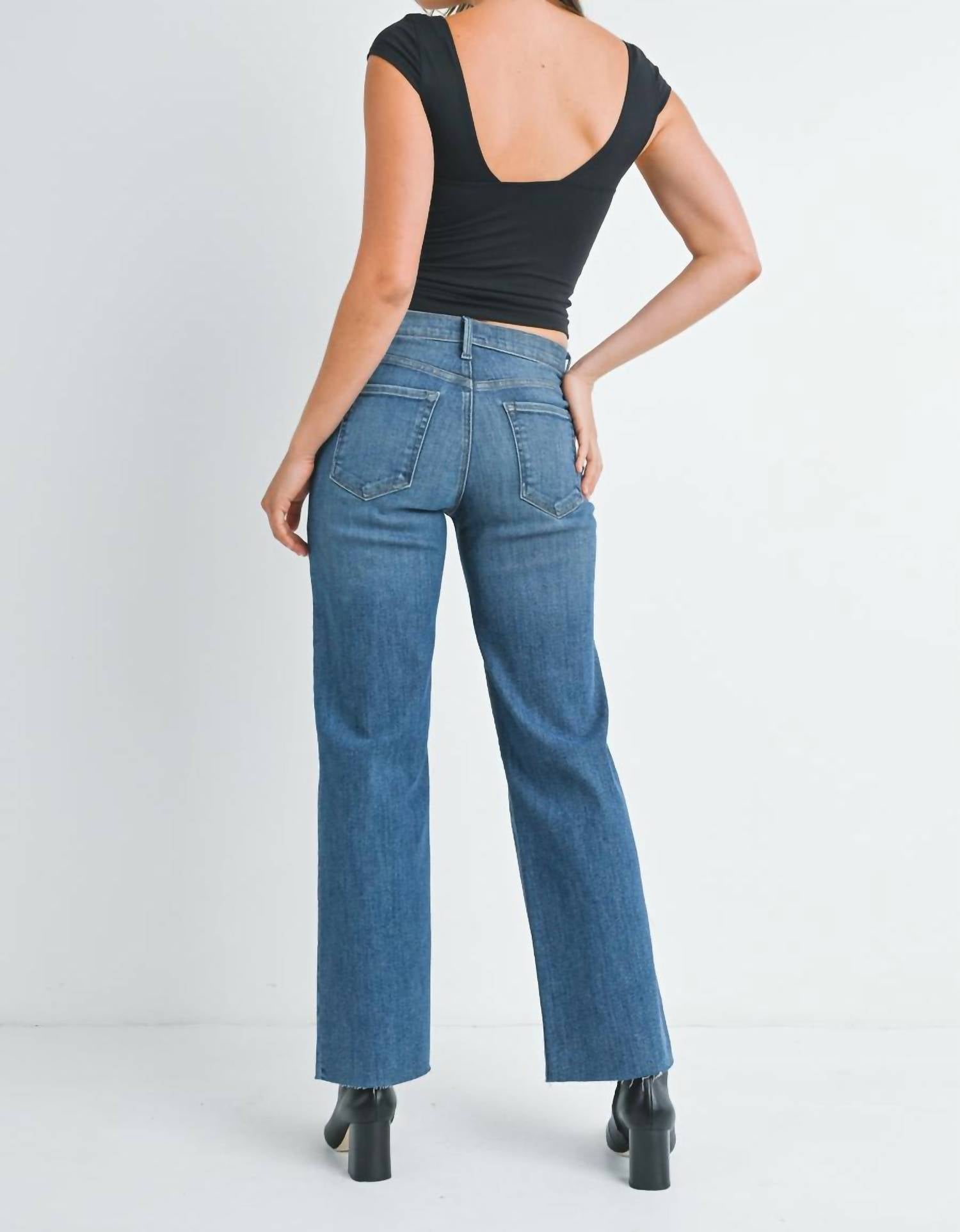 Just Black Denim - Slim Palazzo Scissor Cut Jeans