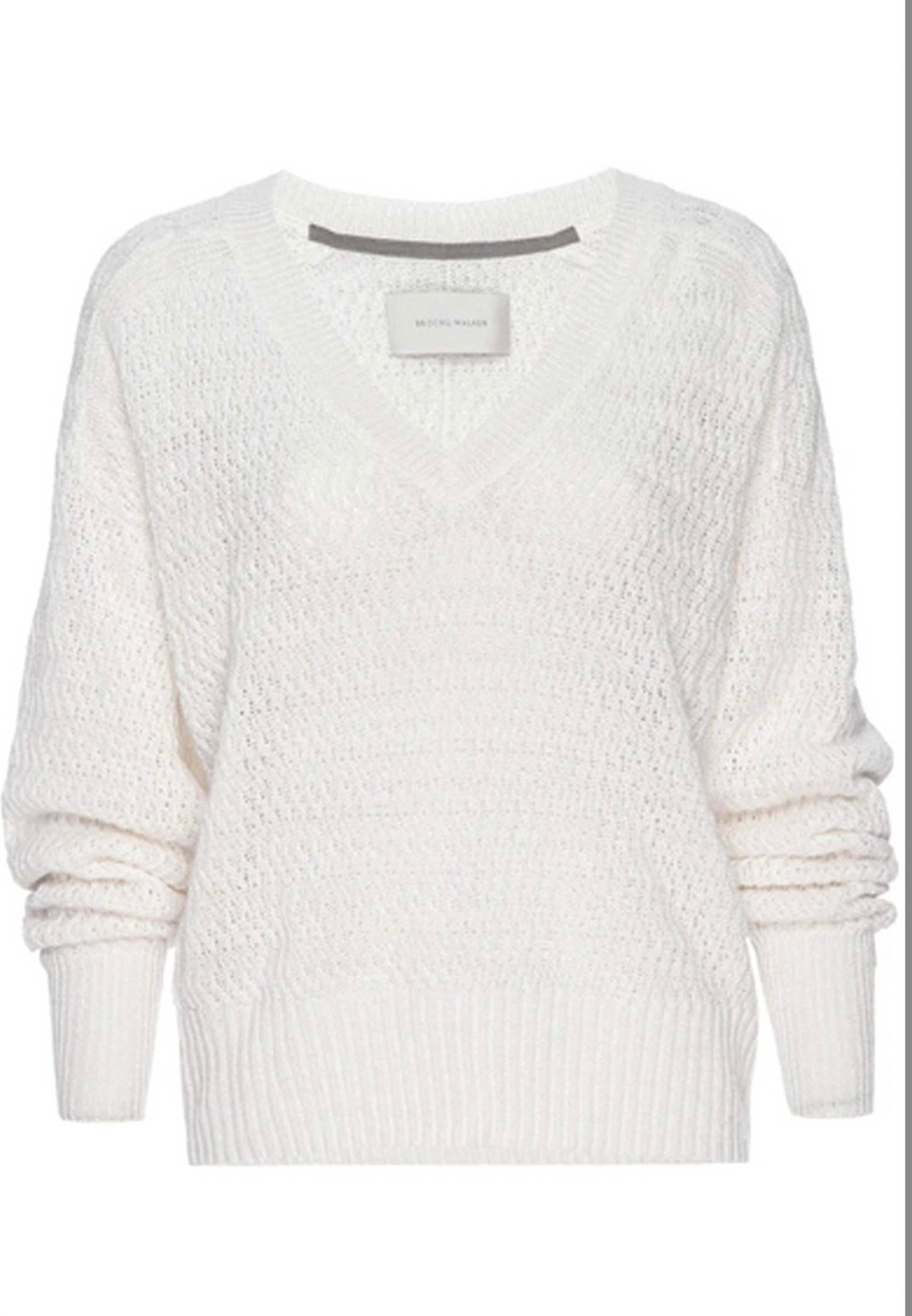 Brochu Walker - Leia Open Stitch V-Neck Sweater