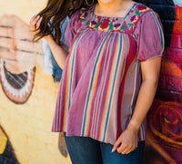 Layerz Clothing - Adelynn Embroidered Top