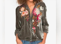 Johnny Was - Chrys Velvet Bomber Jacket