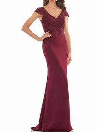 Colors Dress - Fit And Flare Faille Gown