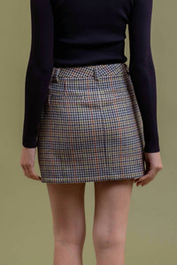 The Workshop Studio - HIGH WAIST PLAID MINI SKIRT