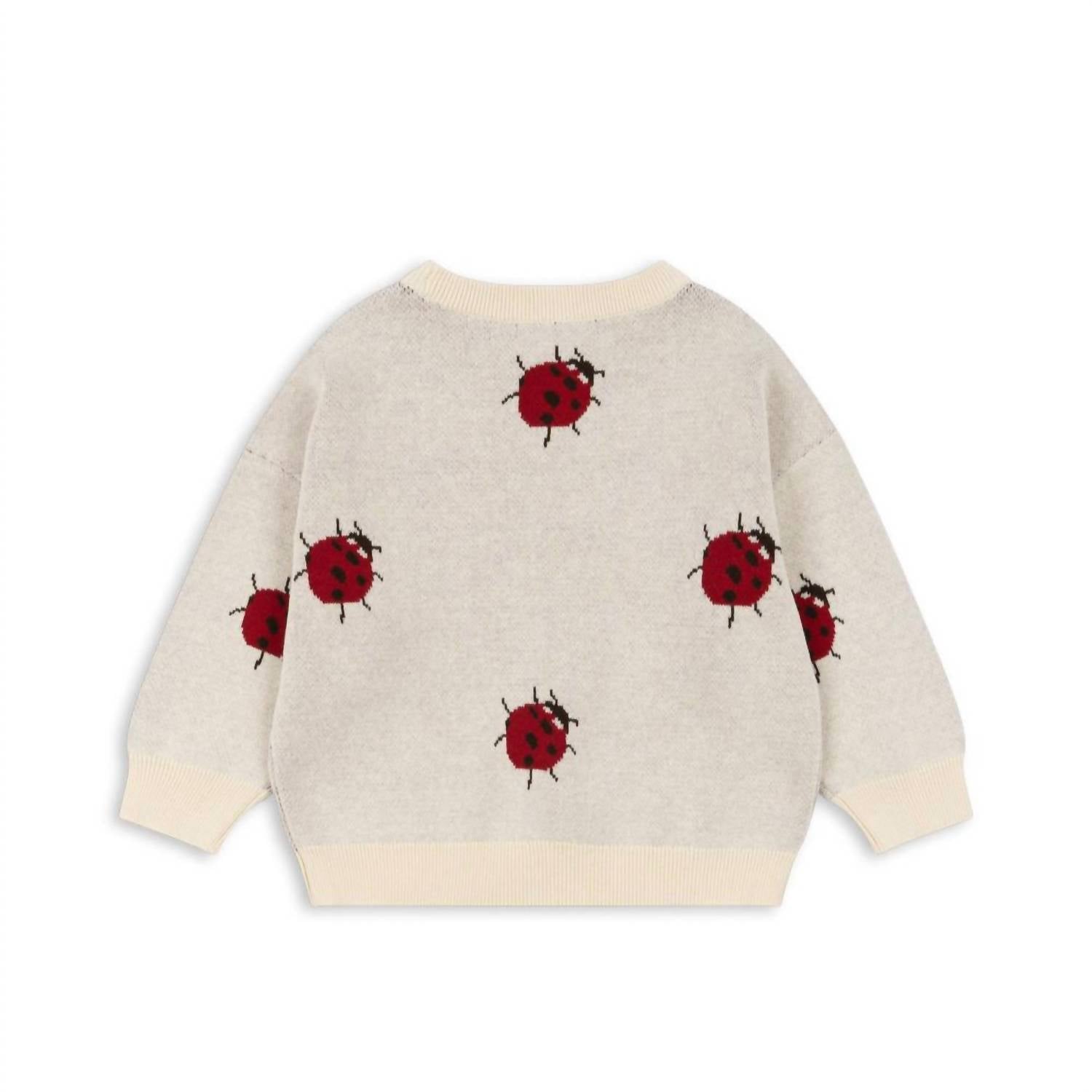 Konges Sløjd - Girl's Ladybug Lapis Knit Sweater Top