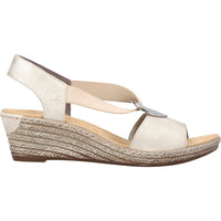 RIEKER Women's Fanni Slingback Sandals in beige - women's sandal