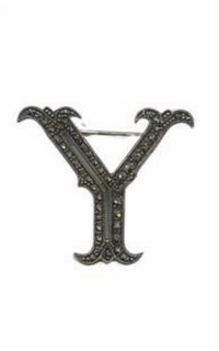 Sonya'S - Marcasite "Y" Brooch