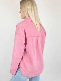 Hem & Thread - Washed Knit Shacket