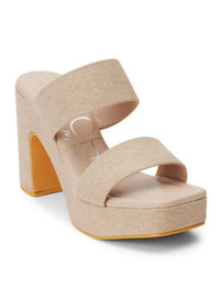 Beach By Matisse - Women's Linen Heel Platform Sandal