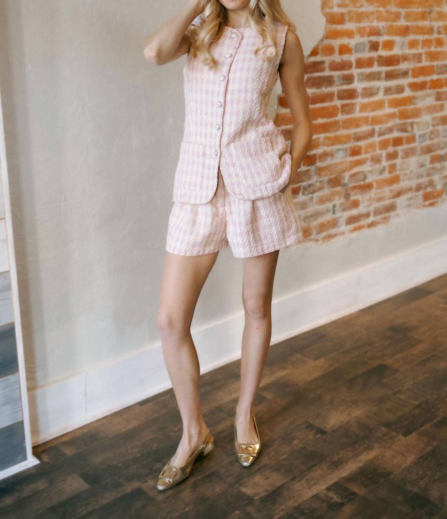 Mable - Tweed Shorts Set