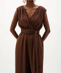 Joseph Ribkoff - Wrap Wide Leg Pull-on Jumpsuit