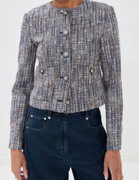 Veronica Beard - Andrea Cotton Tweed Jacket