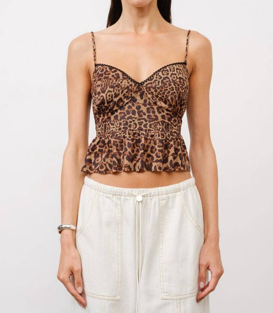 Loucia - Leopard Peplum Top