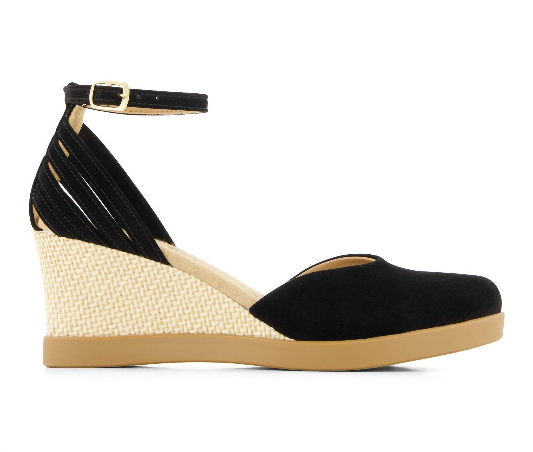 Andrea - Women's Wedge Ankle Strap Espadrilles