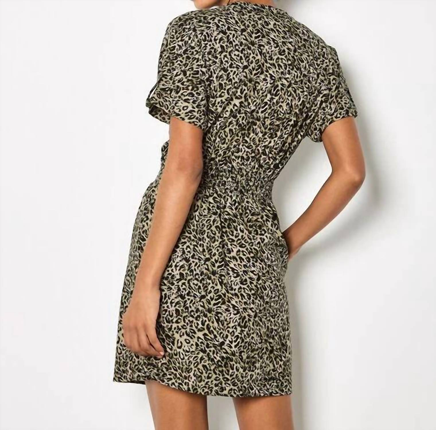 Apricot - Women's Zip Front Utility Dress