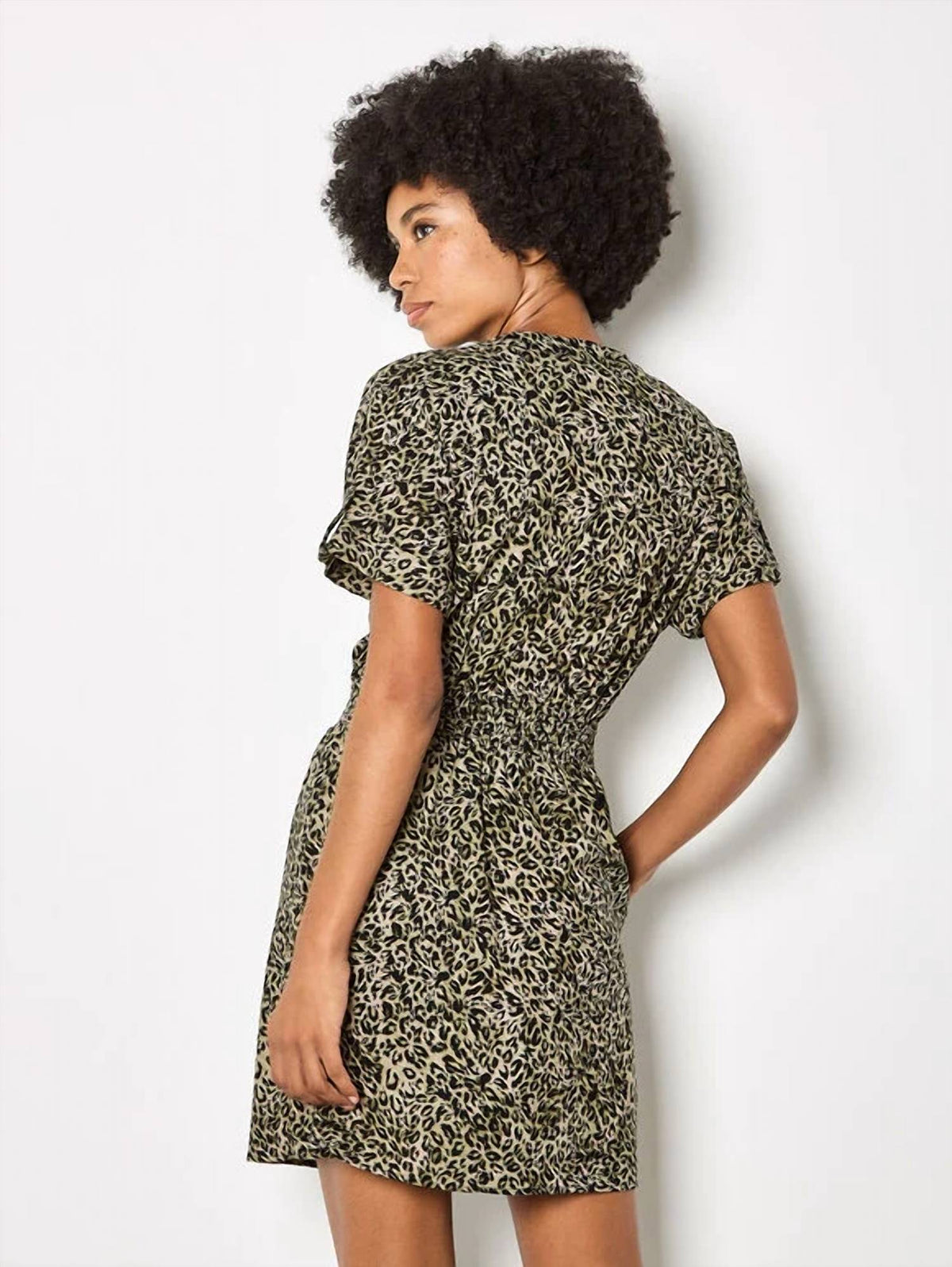 Apricot - Women's Zip Front Utility Dress