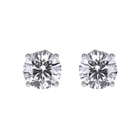 Aamiaa - 0.40 Carat Natural Diamond Round Brilliant Stud Earrings