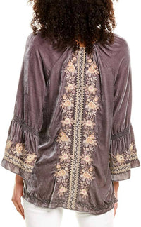Johnny Was - Marushka Velvet Fare Silk-blend Blouse