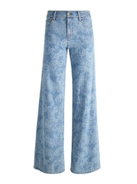 alice + olivia Amazing Baggy Jean in laser paisley - women's jeans - view 6
