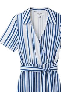 Leo & Ugo - Women's Calf-length Belted Cotton Dress