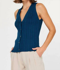 Current Air - Pleated Sleeveless Sweater