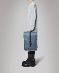 Rains Unisex Mini Backpack in bay - men's bag - alternate view