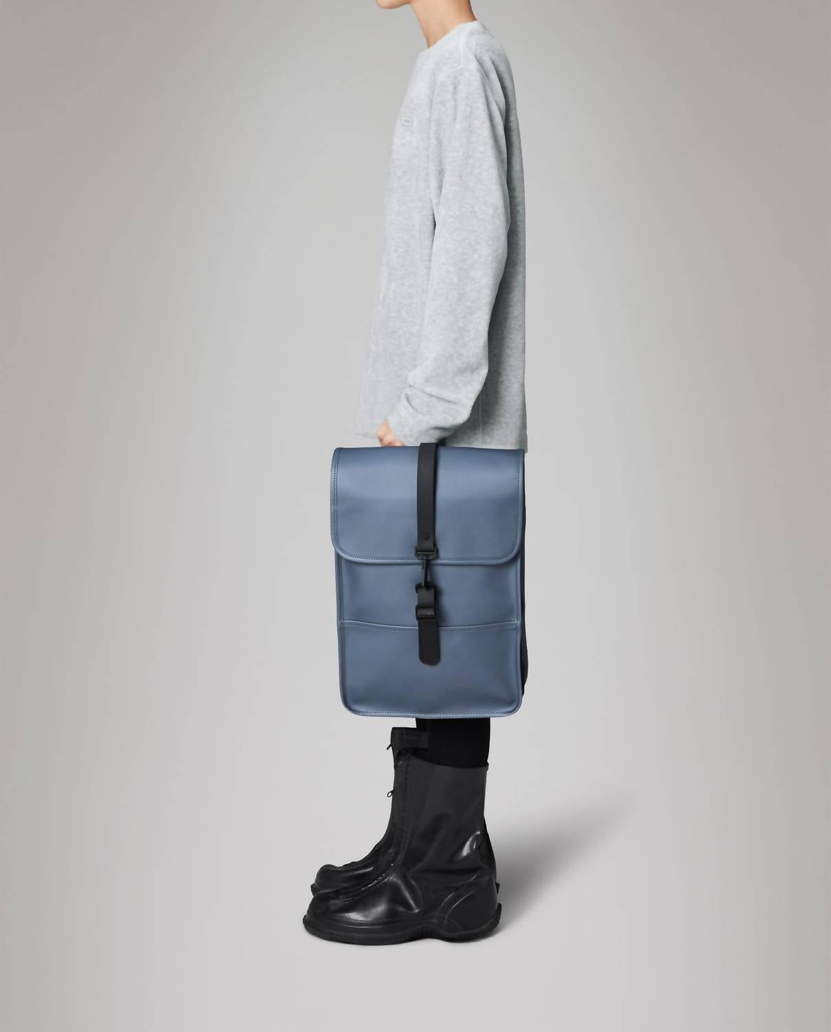 Rains Unisex Mini Backpack in bay - men's bag - alternate view