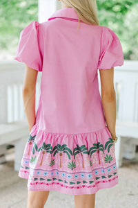 Tcec - Talia Tropical Hem Mini Dress