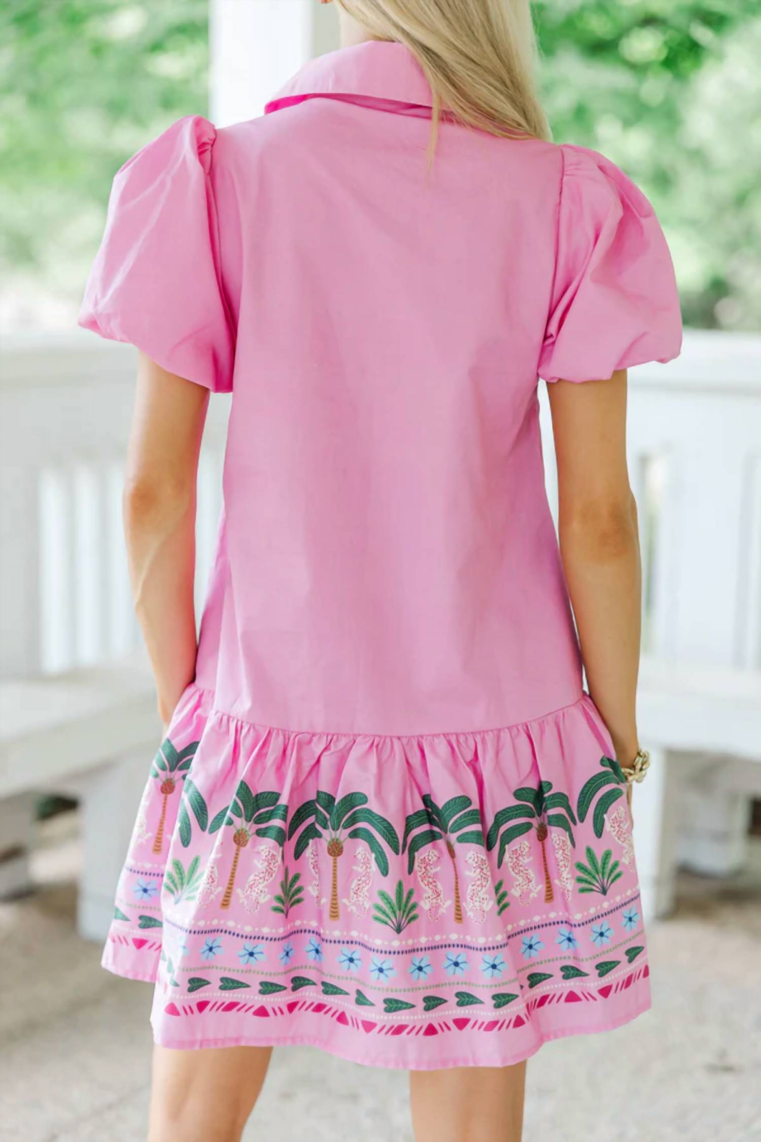 Tcec - Talia Tropical Hem Mini Dress