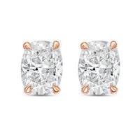 Diana M Jewels - Women's Cushion Lab-Grown Diamond Stud Earrings (10.00 TCW) - Bold