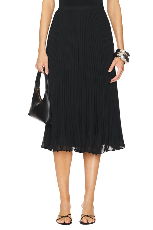 L'Agence - Fernanda Pleated Midi Skirt