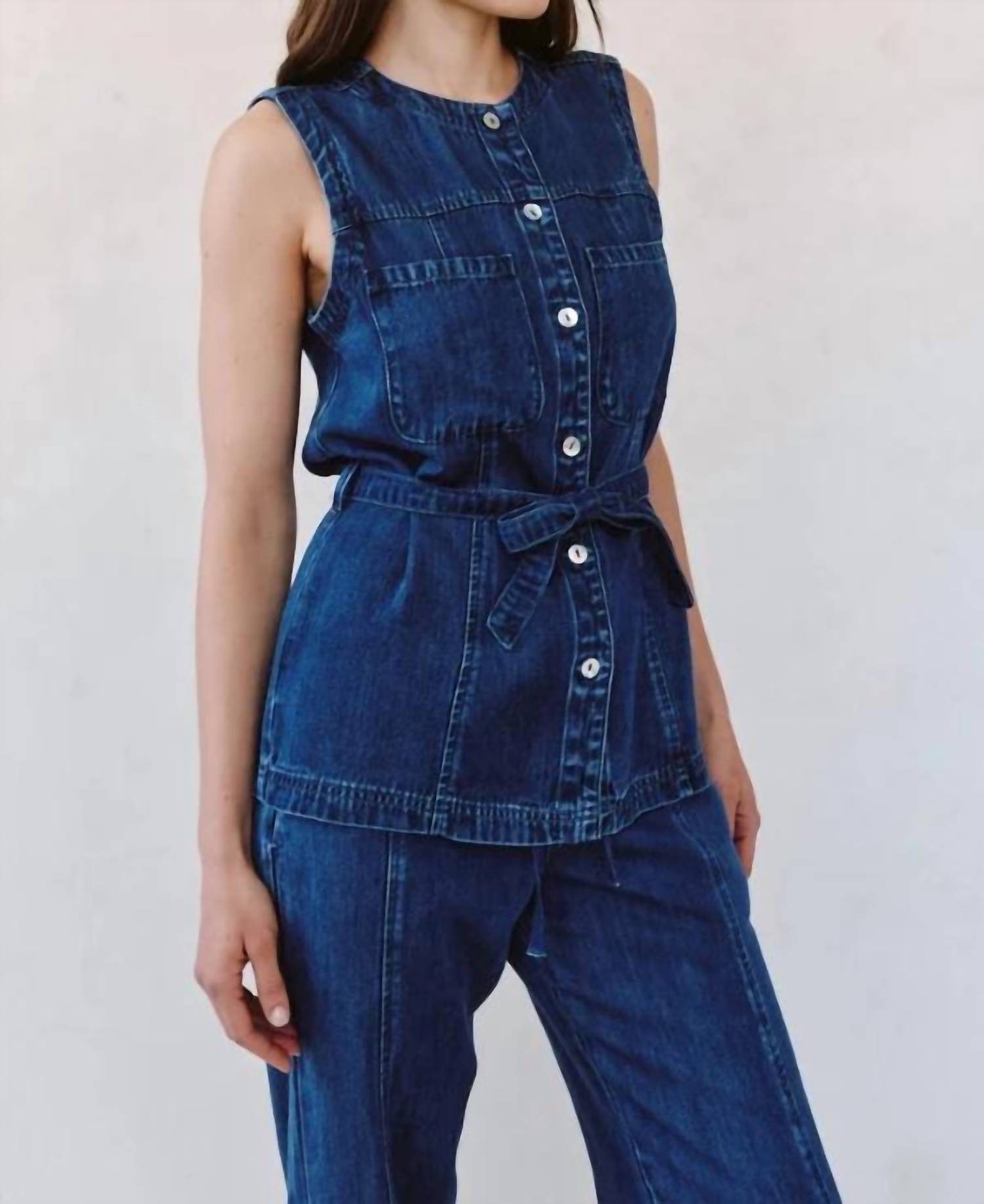 Bella Dahl - Seamed Belted Vest