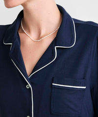 vineyard vines Super-soft Knit Pajama Set in nautical navy - women's intimate - alternate view