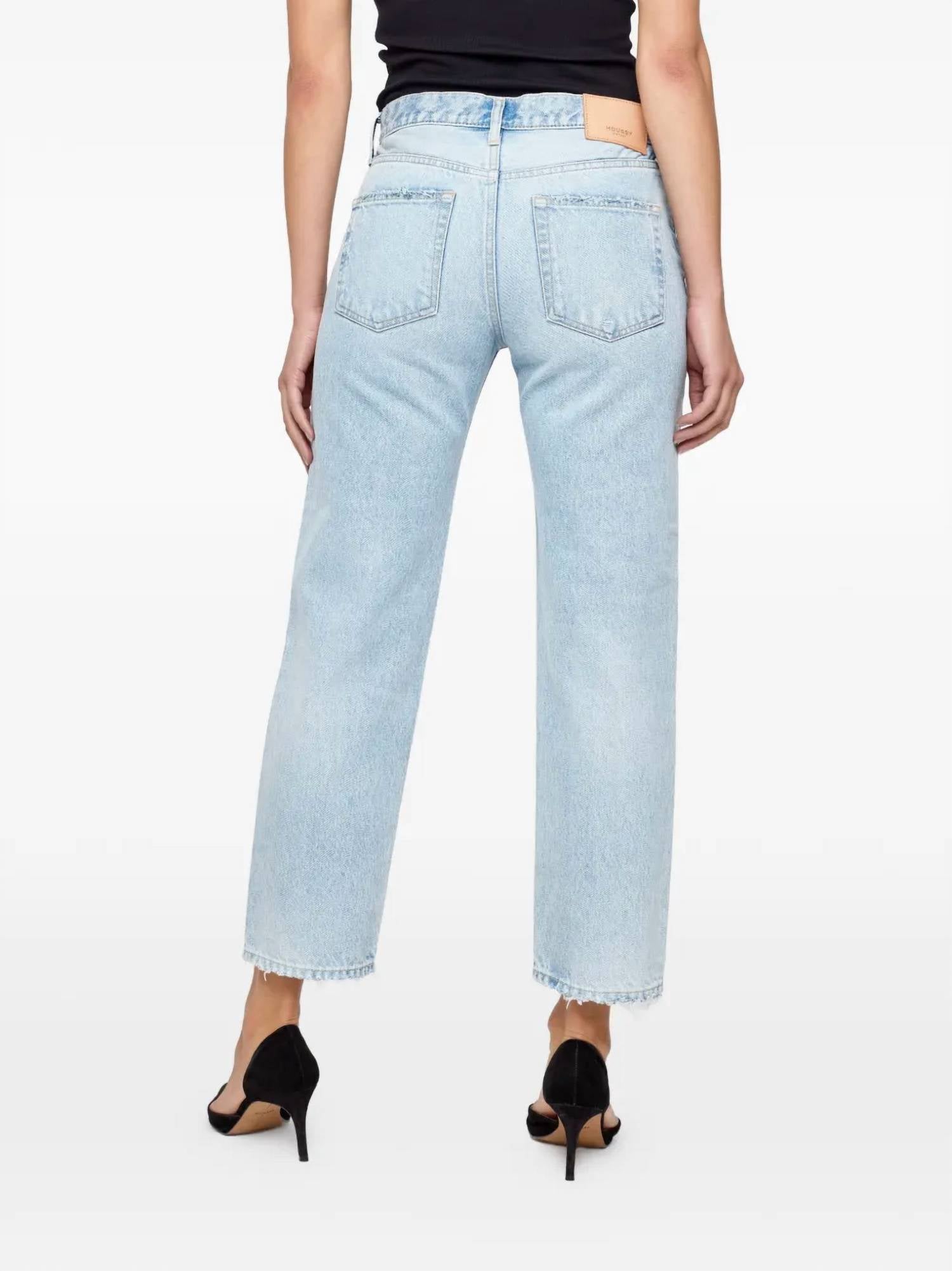 Moussy - Elko Distressed Straight-leg Jeans