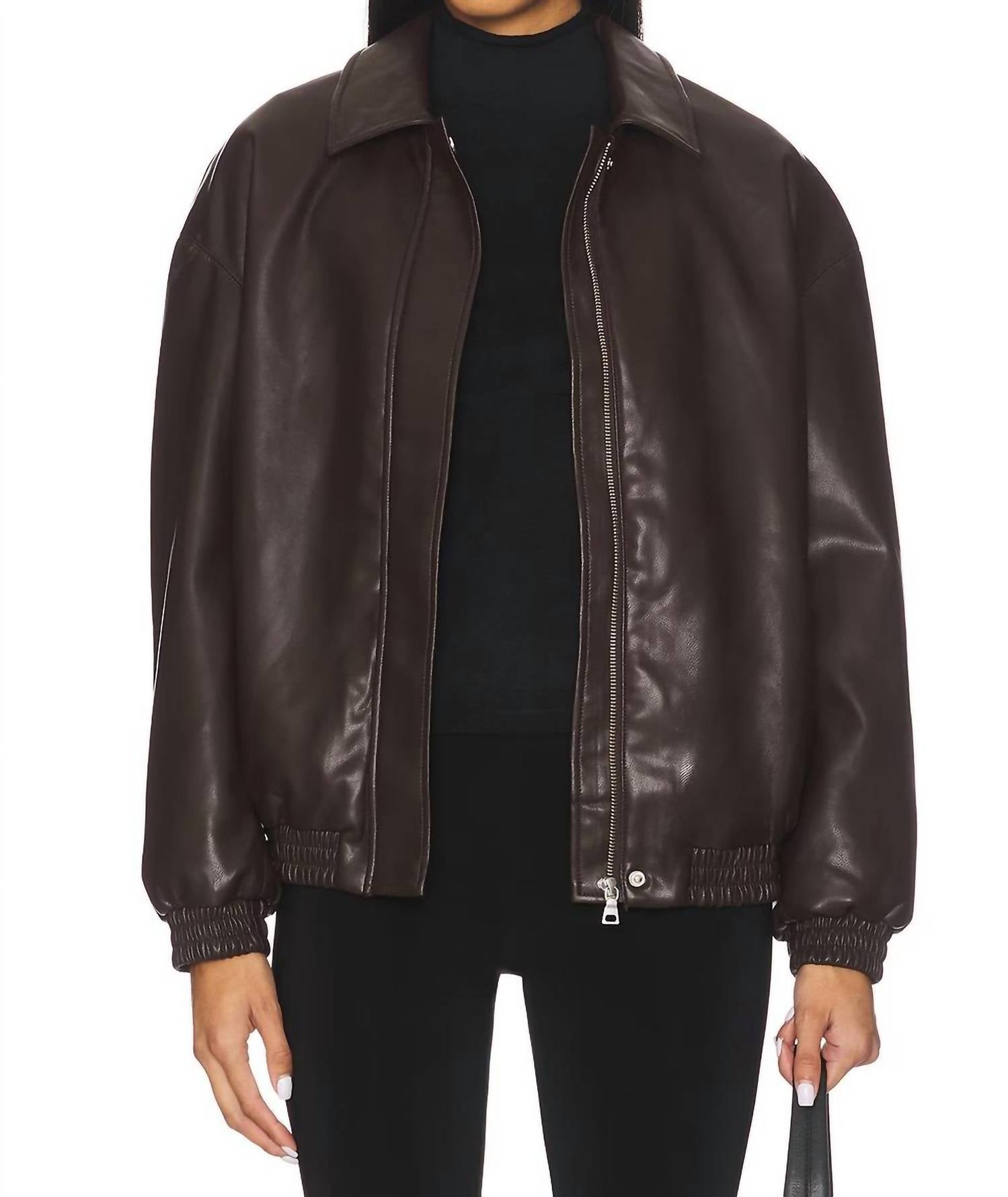 Enza Costa - Bomber Leather Jacket