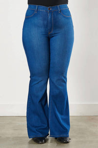 Vibrant Miu - Sweetheart Flare Jeans - PLUS
