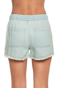 Elan - Raw Hem Seashell Shorts