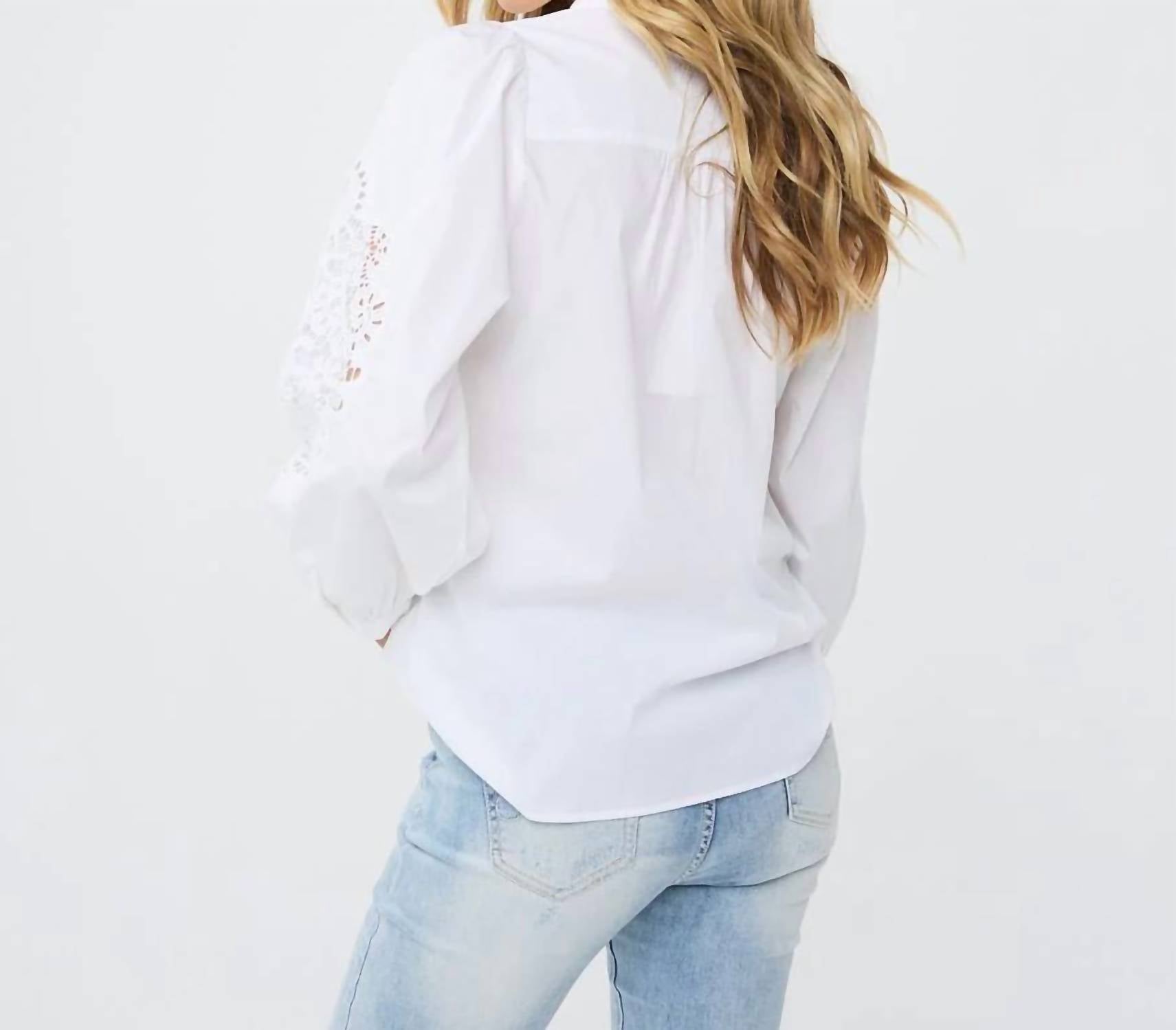Esqualo - Wita Lace Sleeve Blouse