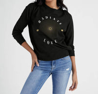 Seventy Eight And Sunny - Radiate Love Hacci Graphic Crew Sweatshirt