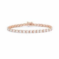 Diana M Jewels - Women's Round Lab-Grown Diamond Tennis Bracelet (20.00 Ct) - Signature
