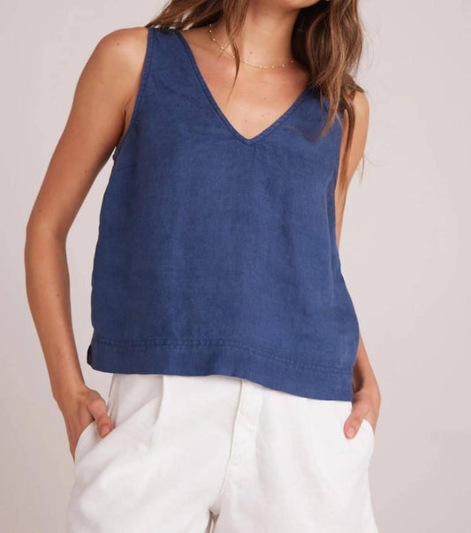 Bella Dahl - Sleeveless Button Back V-Neck Tank Top