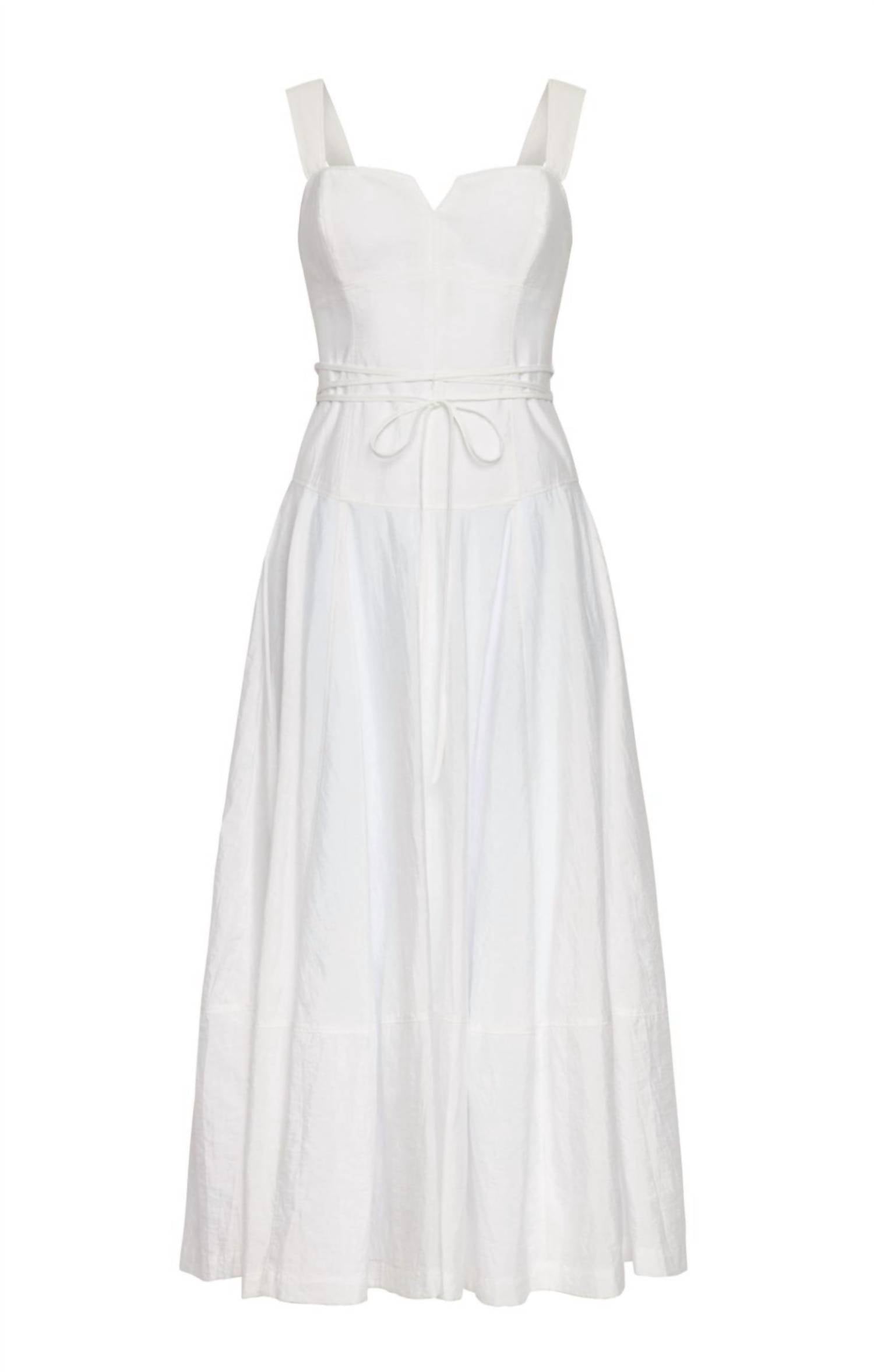 cinq a sept Jerome Midi Dress in white - women's dress - view 5